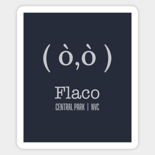 Flaco as Typography Emojis (dark) Sticker